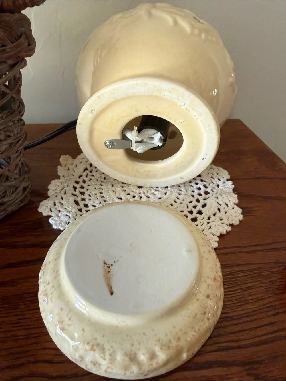 Cream Wax Melt Warmer | Neutral Home Décor